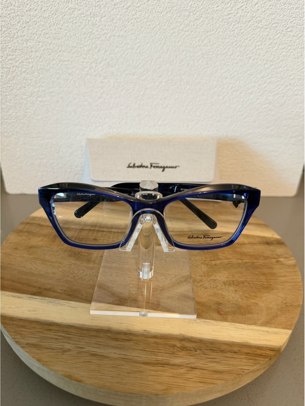 Salvatore Ferragamo Eyeglasses Blue Size OS